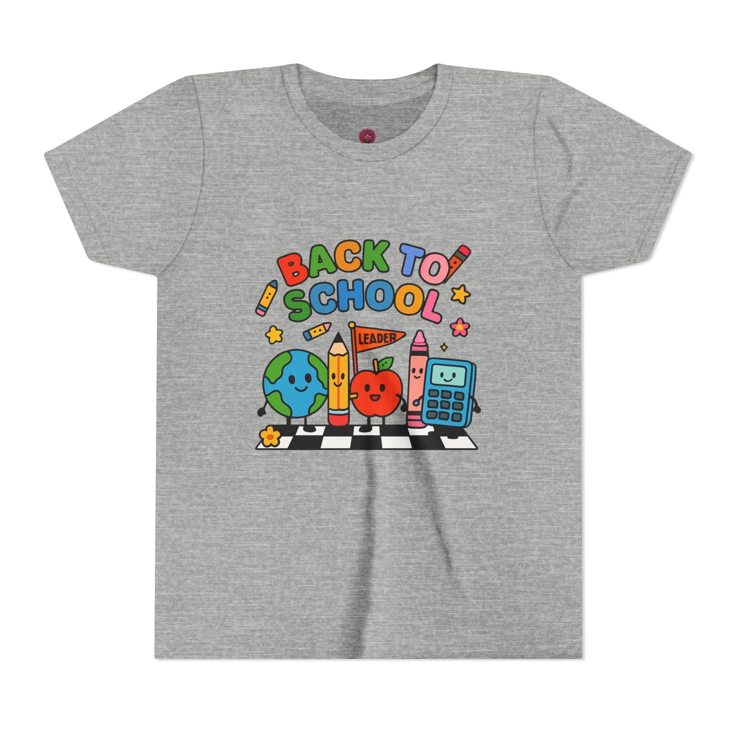 Back to School Youth Tee, Fun Kids T-Shirt, Classroom Apparel, Learning Gift, Bright Graphic Tee