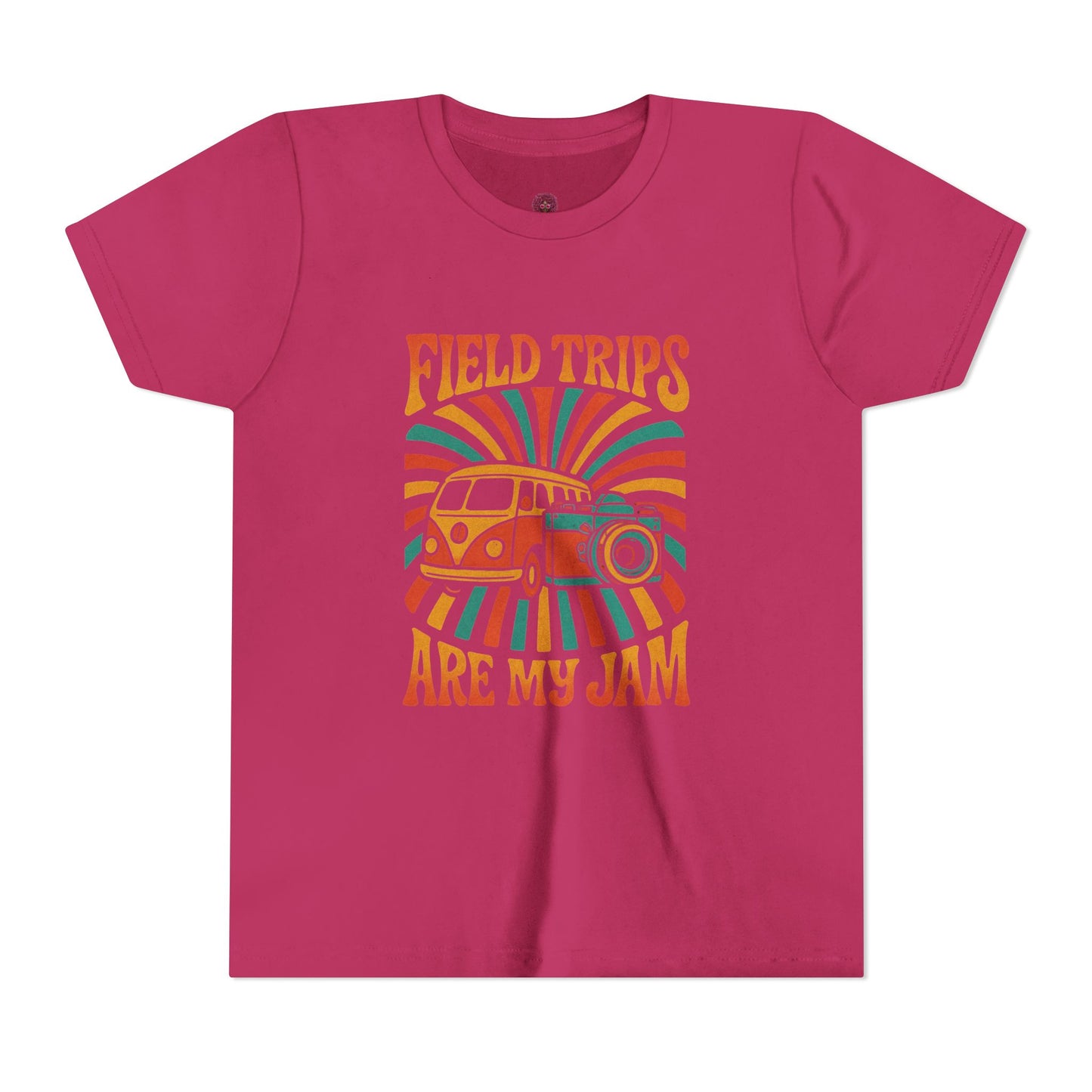 Vintage Field Trips Youth Tee, Summer Camp Shirt, Adventure T-Shirt, Back to School Outfit, Fun Classroom Top