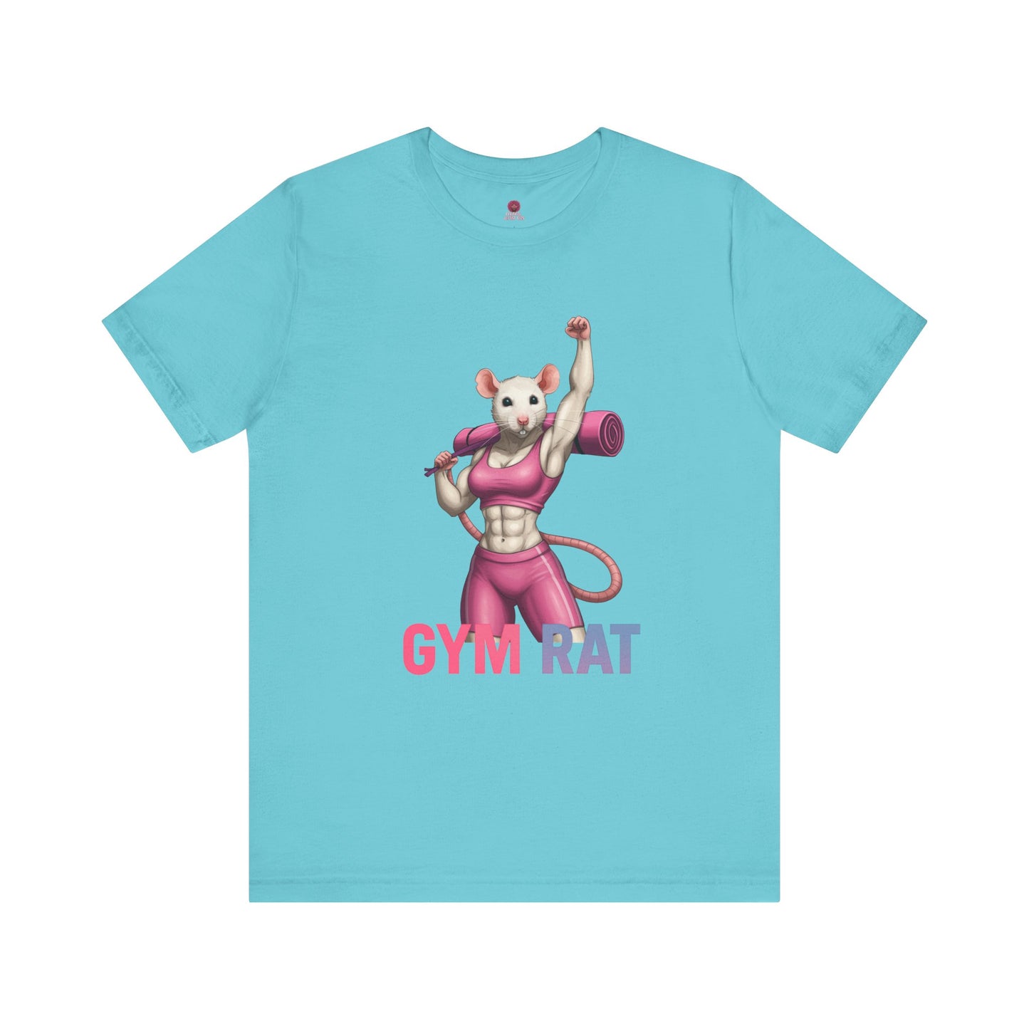 Gym Rat Unisex Tee, Fitness Motivational Shirt, Cute Workout Top, Gift for Gym Lovers, Funny Exercise Apparel