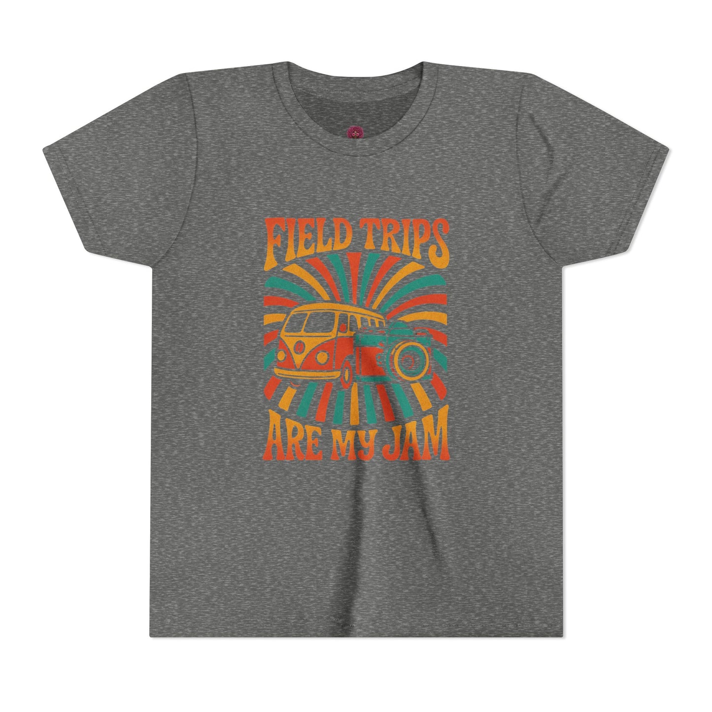 Vintage Field Trips Youth Tee, Summer Camp Shirt, Adventure T-Shirt, Back to School Outfit, Fun Classroom Top