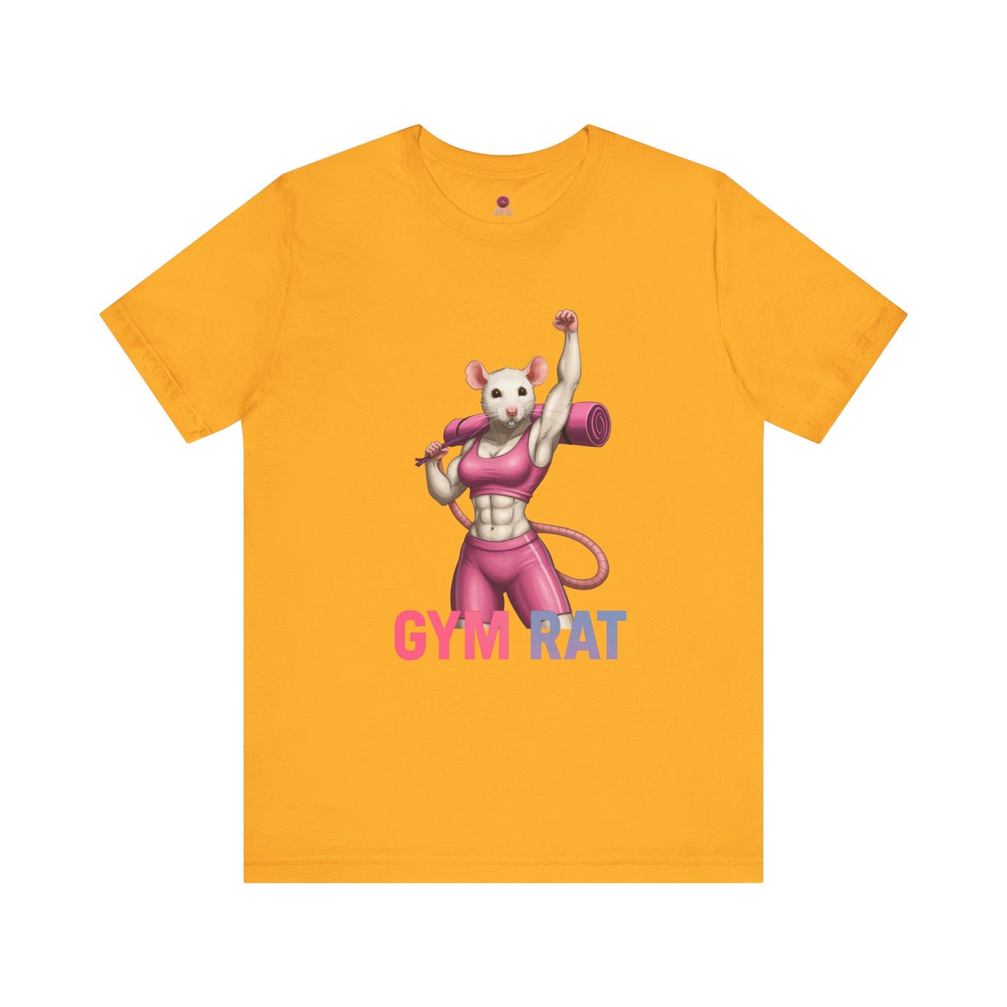 Gym Rat Unisex Tee, Fitness Motivational Shirt, Cute Workout Top, Gift for Gym Lovers, Funny Exercise Apparel