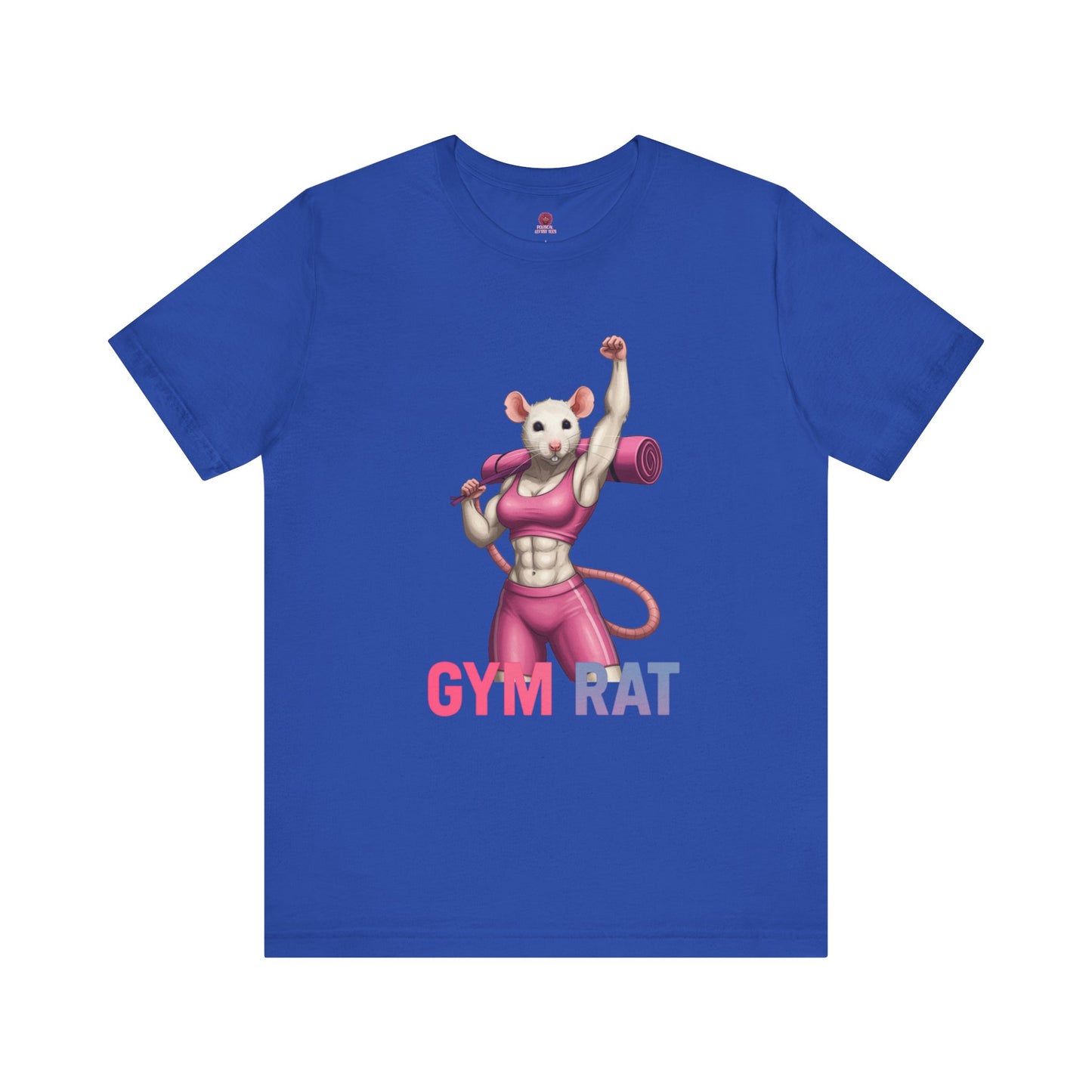 Gym Rat Unisex Tee, Fitness Motivational Shirt, Cute Workout Top, Gift for Gym Lovers, Funny Exercise Apparel