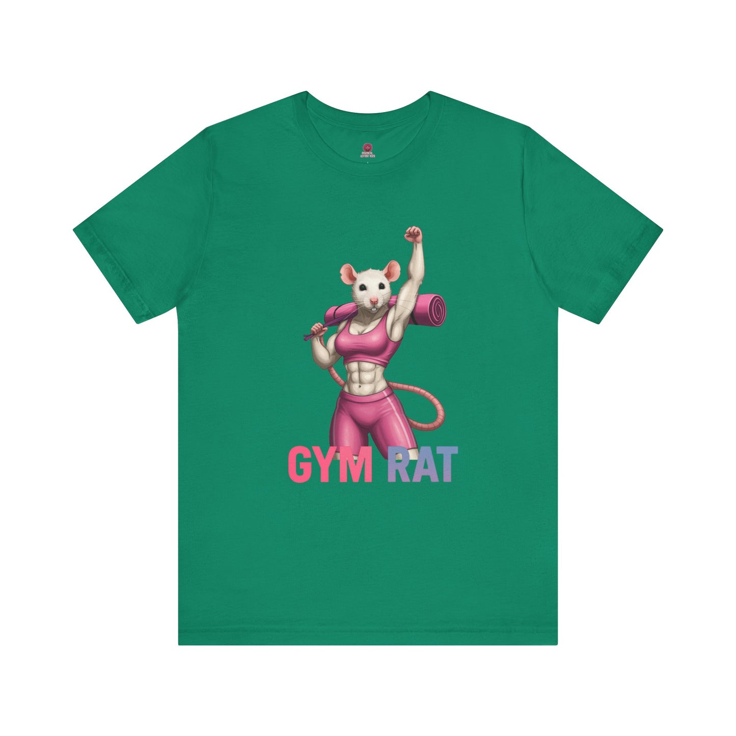 Gym Rat Unisex Tee, Fitness Motivational Shirt, Cute Workout Top, Gift for Gym Lovers, Funny Exercise Apparel