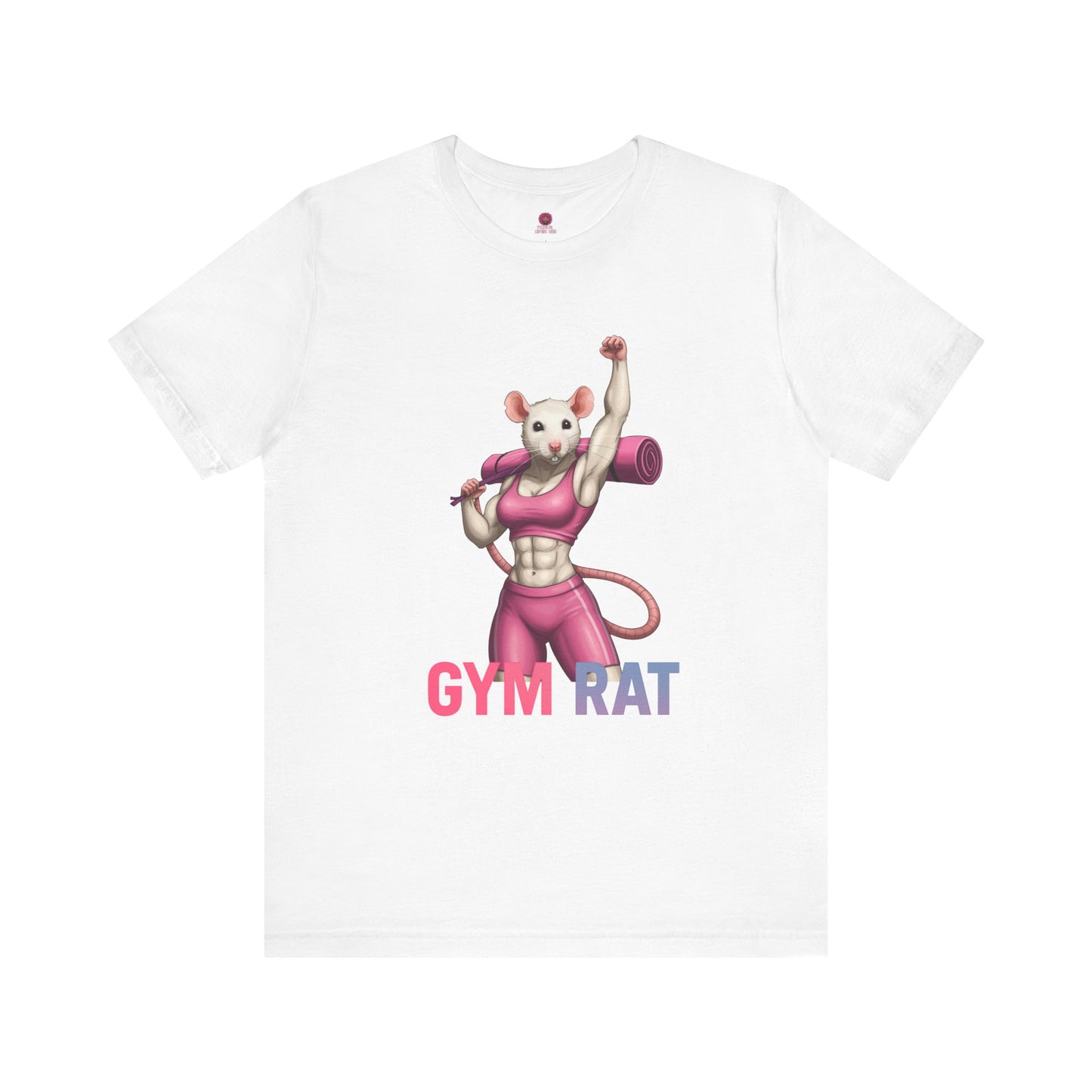 Gym Rat Unisex Tee, Fitness Motivational Shirt, Cute Workout Top, Gift for Gym Lovers, Funny Exercise Apparel
