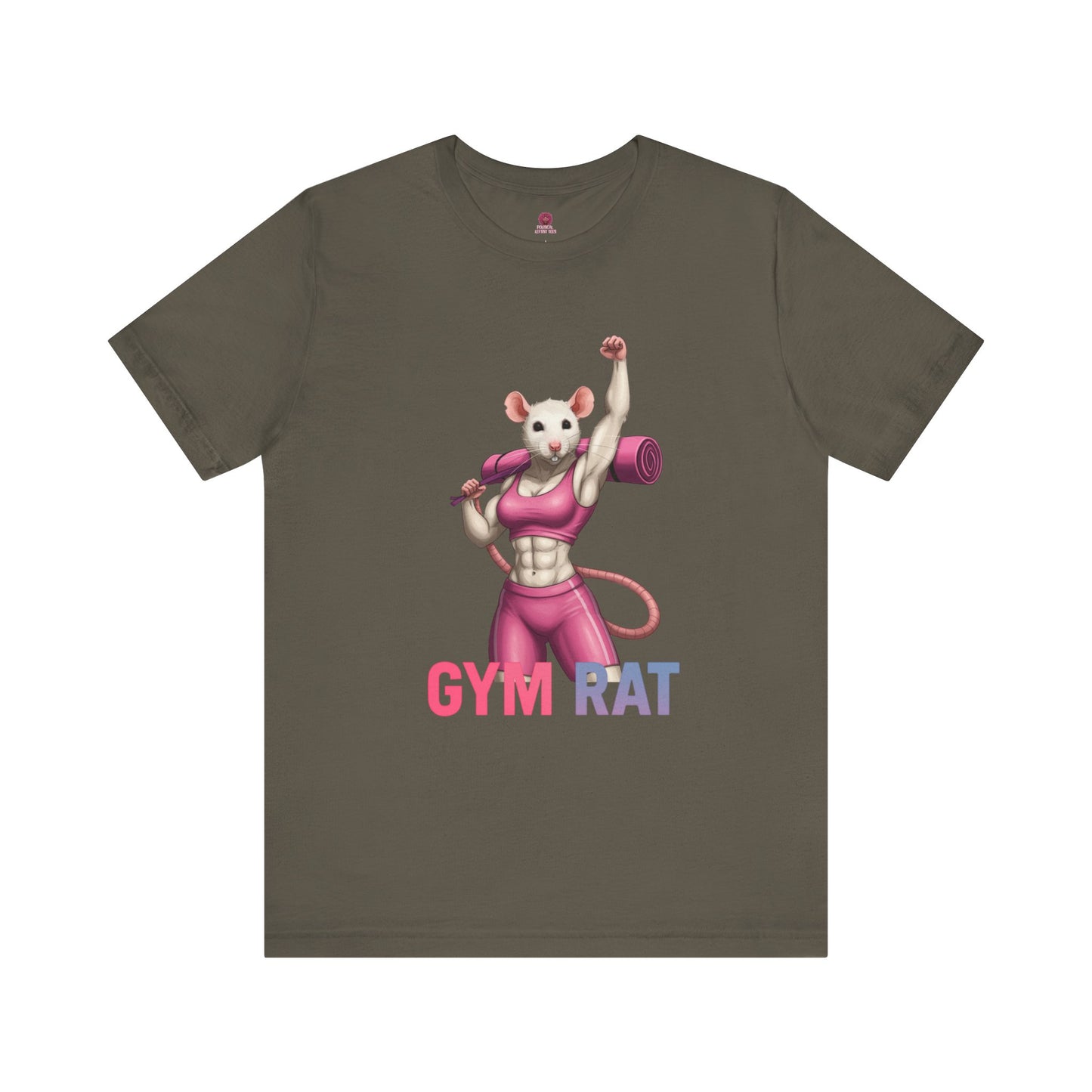 Gym Rat Unisex Tee, Fitness Motivational Shirt, Cute Workout Top, Gift for Gym Lovers, Funny Exercise Apparel