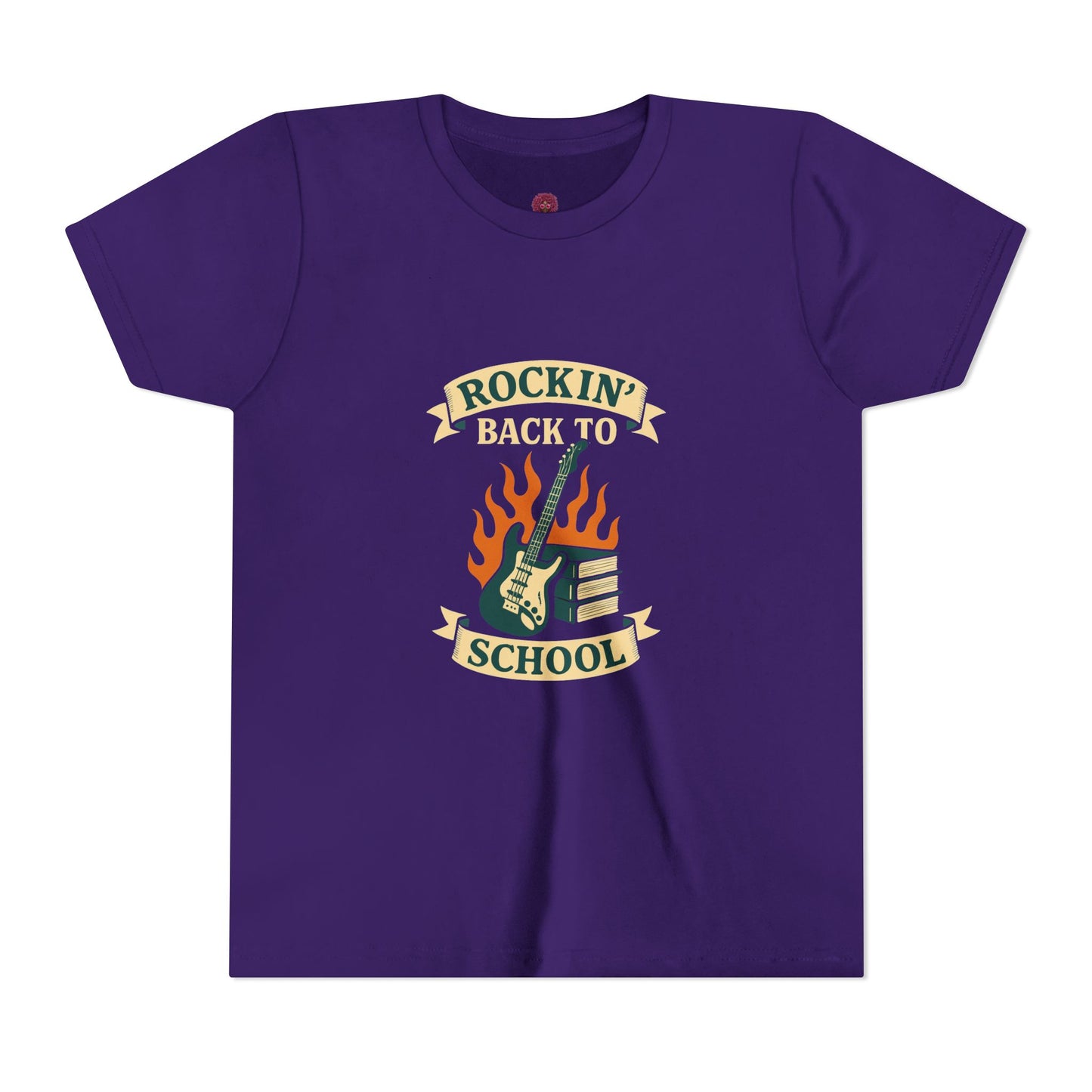 Rockin' Back to School Youth Short Sleeve Tee, Kids T-Shirt, Back to School Apparel, Music Lover Gift, Youth Fashion