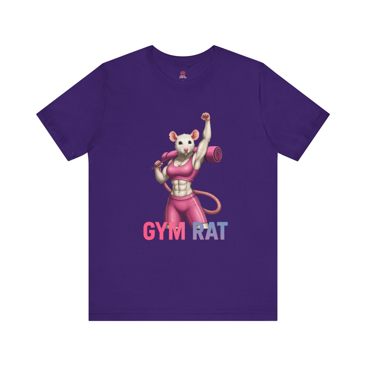 Gym Rat Unisex Tee, Fitness Motivational Shirt, Cute Workout Top, Gift for Gym Lovers, Funny Exercise Apparel