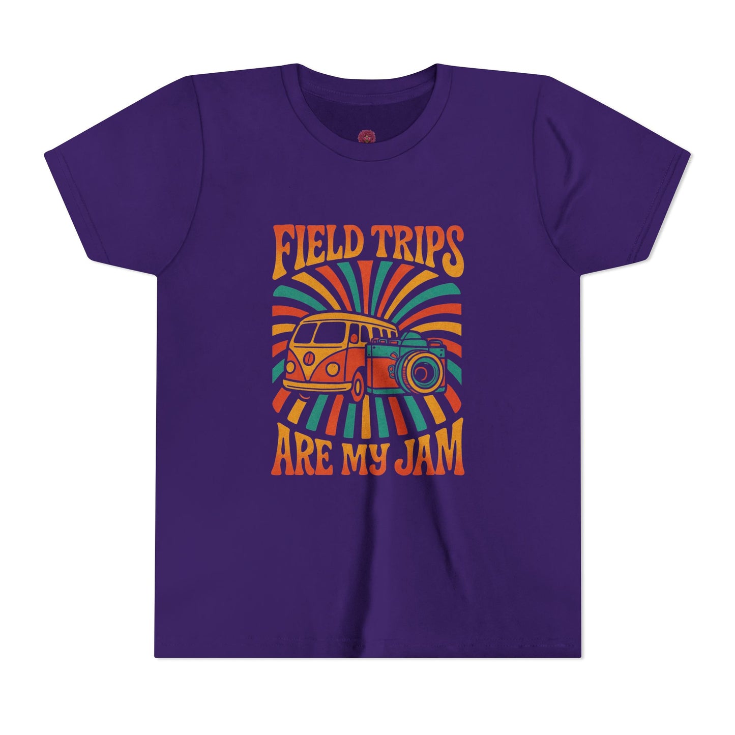 Vintage Field Trips Youth Tee, Summer Camp Shirt, Adventure T-Shirt, Back to School Outfit, Fun Classroom Top