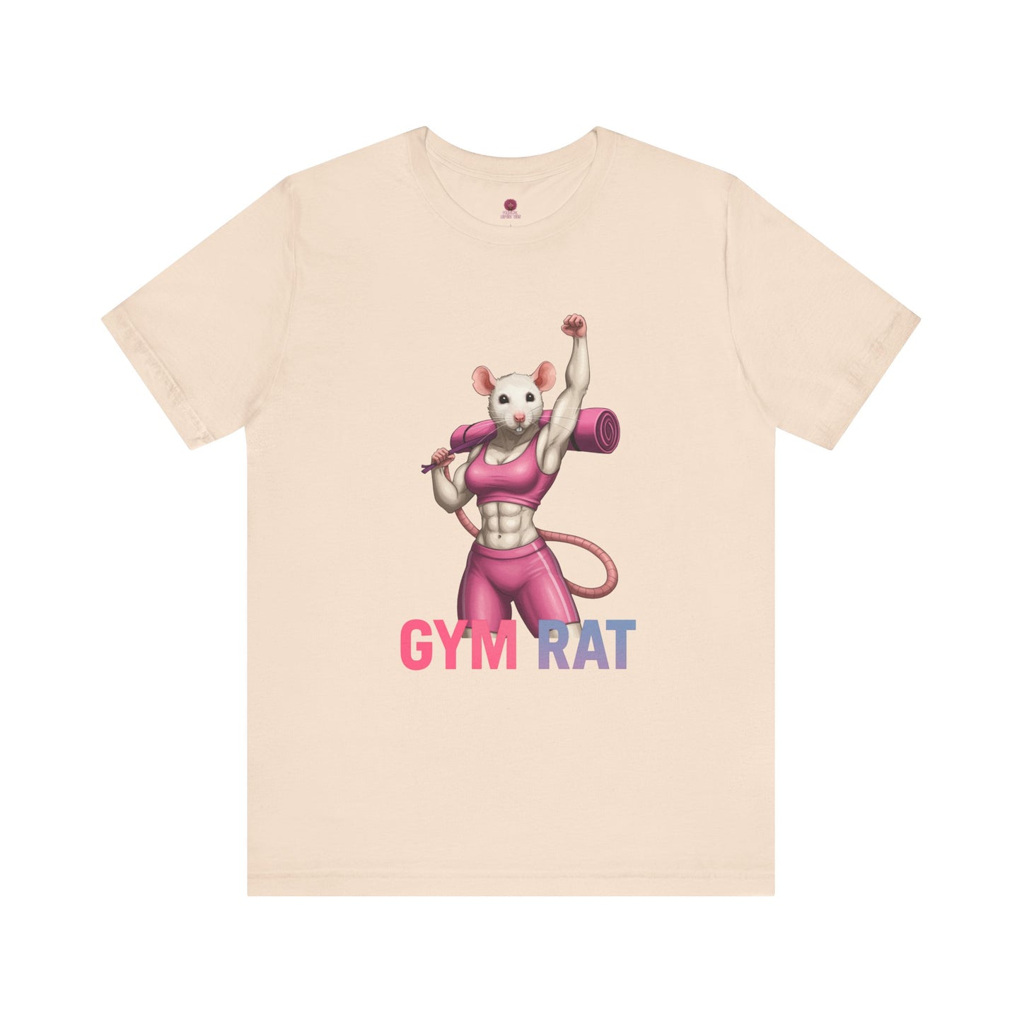 Gym Rat Unisex Tee, Fitness Motivational Shirt, Cute Workout Top, Gift for Gym Lovers, Funny Exercise Apparel