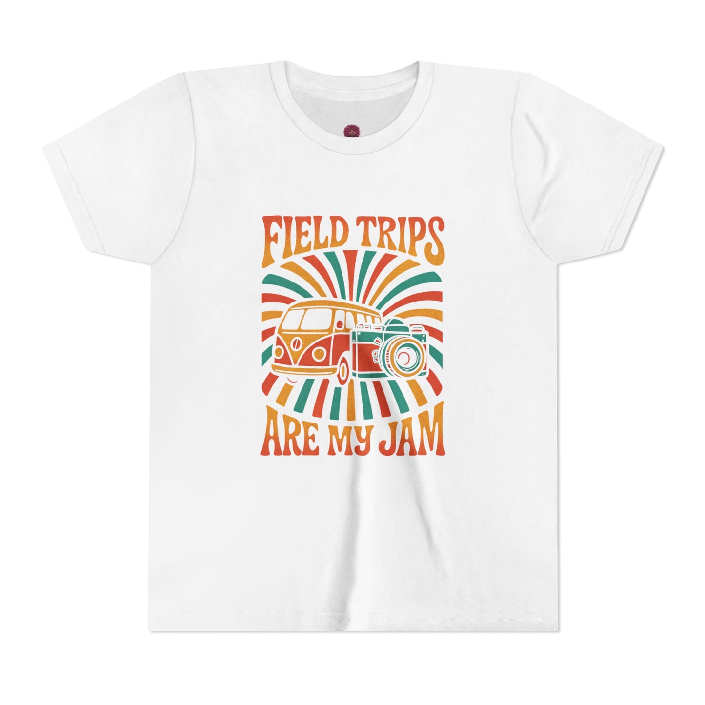 Vintage Field Trips Youth Tee, Summer Camp Shirt, Adventure T-Shirt, Back to School Outfit, Fun Classroom Top