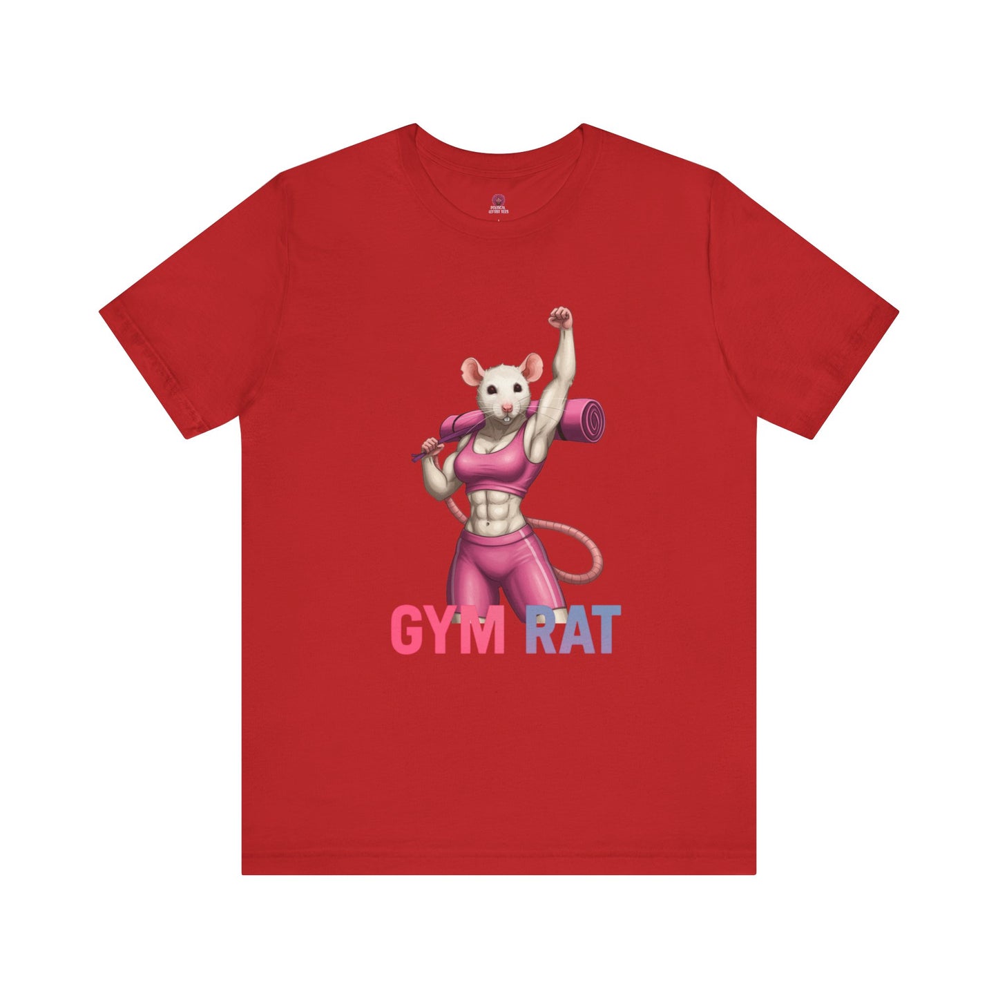 Gym Rat Unisex Tee, Fitness Motivational Shirt, Cute Workout Top, Gift for Gym Lovers, Funny Exercise Apparel