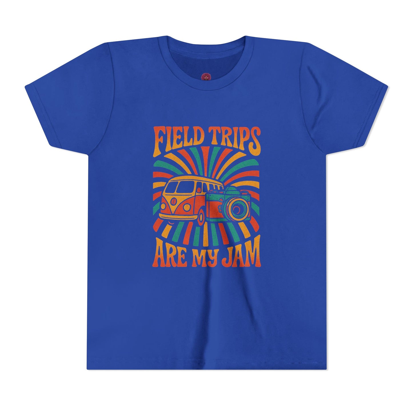 Vintage Field Trips Youth Tee, Summer Camp Shirt, Adventure T-Shirt, Back to School Outfit, Fun Classroom Top