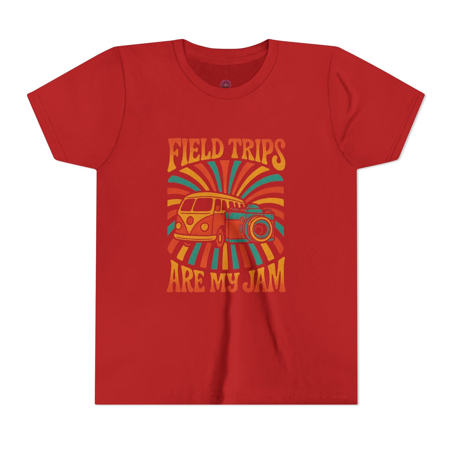 Vintage Field Trips Youth Tee, Summer Camp Shirt, Adventure T-Shirt, Back to School Outfit, Fun Classroom Top