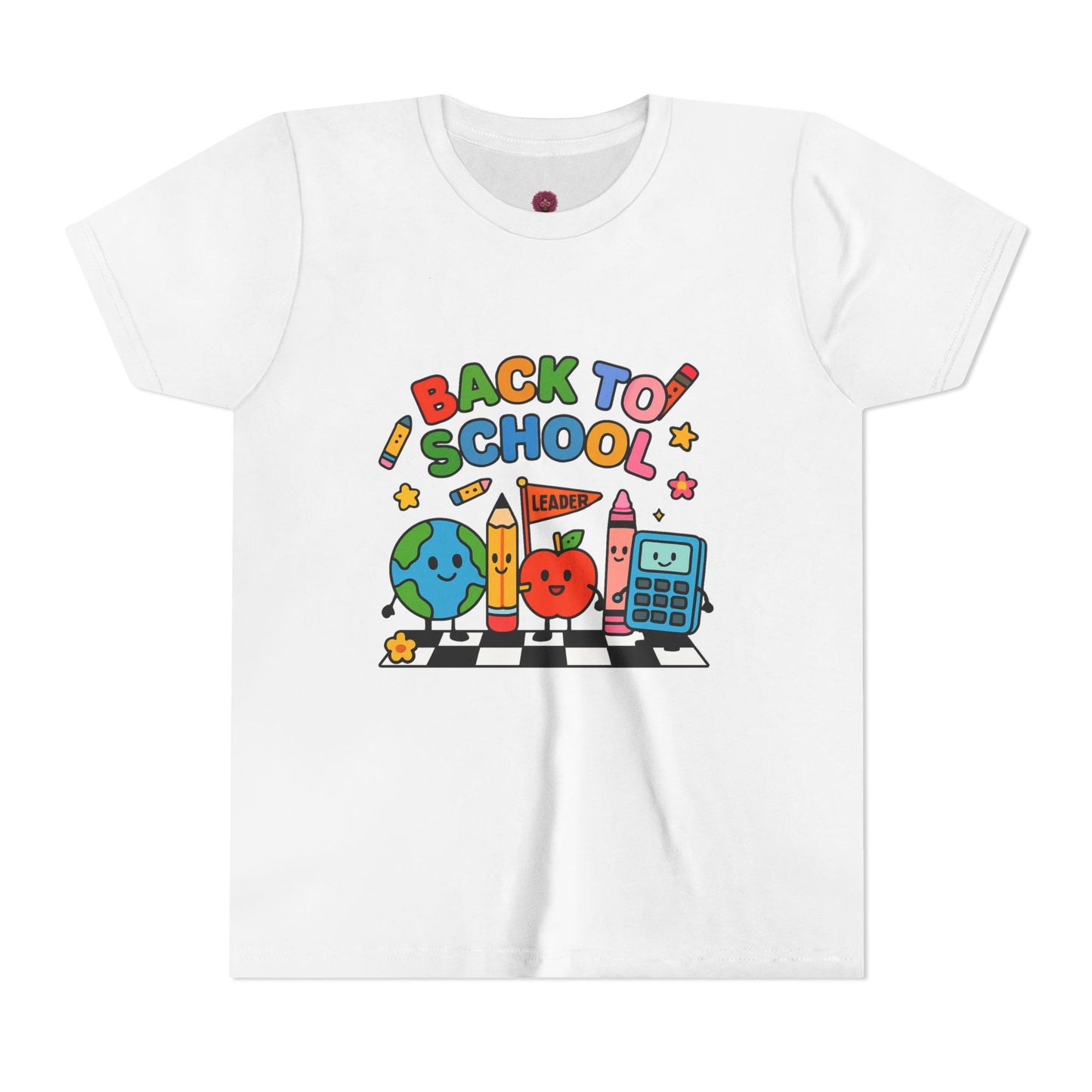 Back to School Youth Tee, Fun Kids T-Shirt, Classroom Apparel, Learning Gift, Bright Graphic Tee
