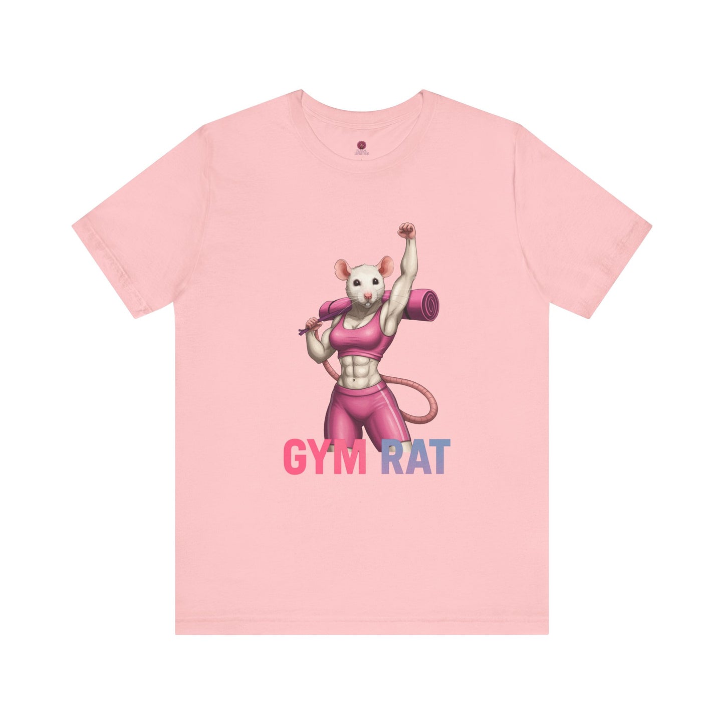 Gym Rat Unisex Tee, Fitness Motivational Shirt, Cute Workout Top, Gift for Gym Lovers, Funny Exercise Apparel