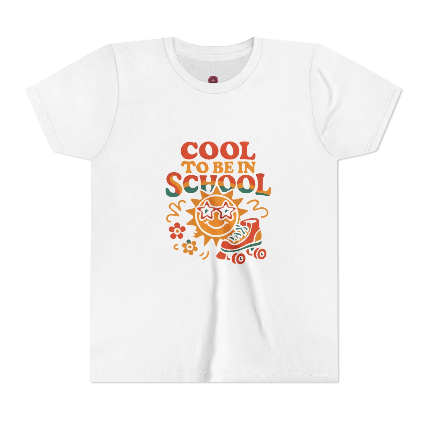 Cool to Be in School Youth T-Shirt, Fun Kids Tee, Back to School Shirt, Unique Gift for Boys and Girls, Playful Cotton Top