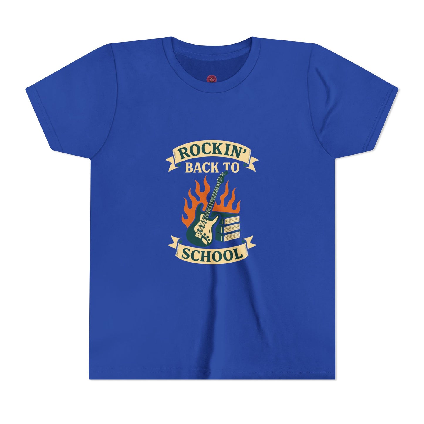 Rockin' Back to School Youth Short Sleeve Tee, Kids T-Shirt, Back to School Apparel, Music Lover Gift, Youth Fashion