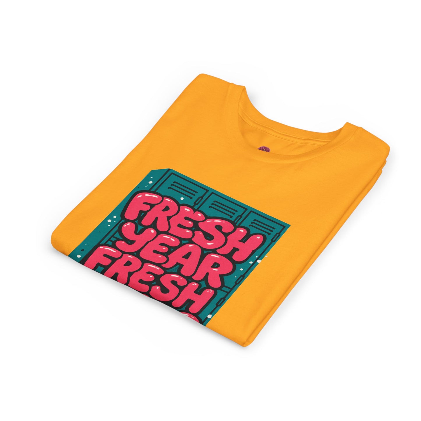Fresh Year Fresh Goals Youth Tee - Fun Motivational T-Shirt for Kids, Back-to-School, New Year, Positive Vibes