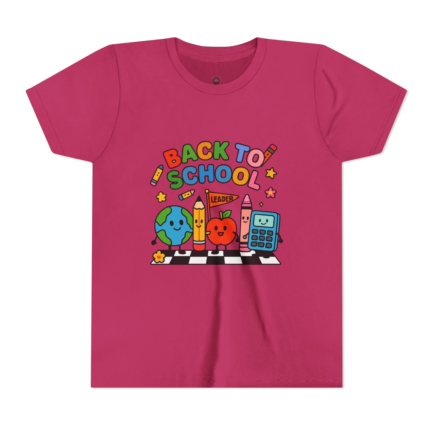 Back to School Youth Tee, Fun Kids T-Shirt, Classroom Apparel, Learning Gift, Bright Graphic Tee