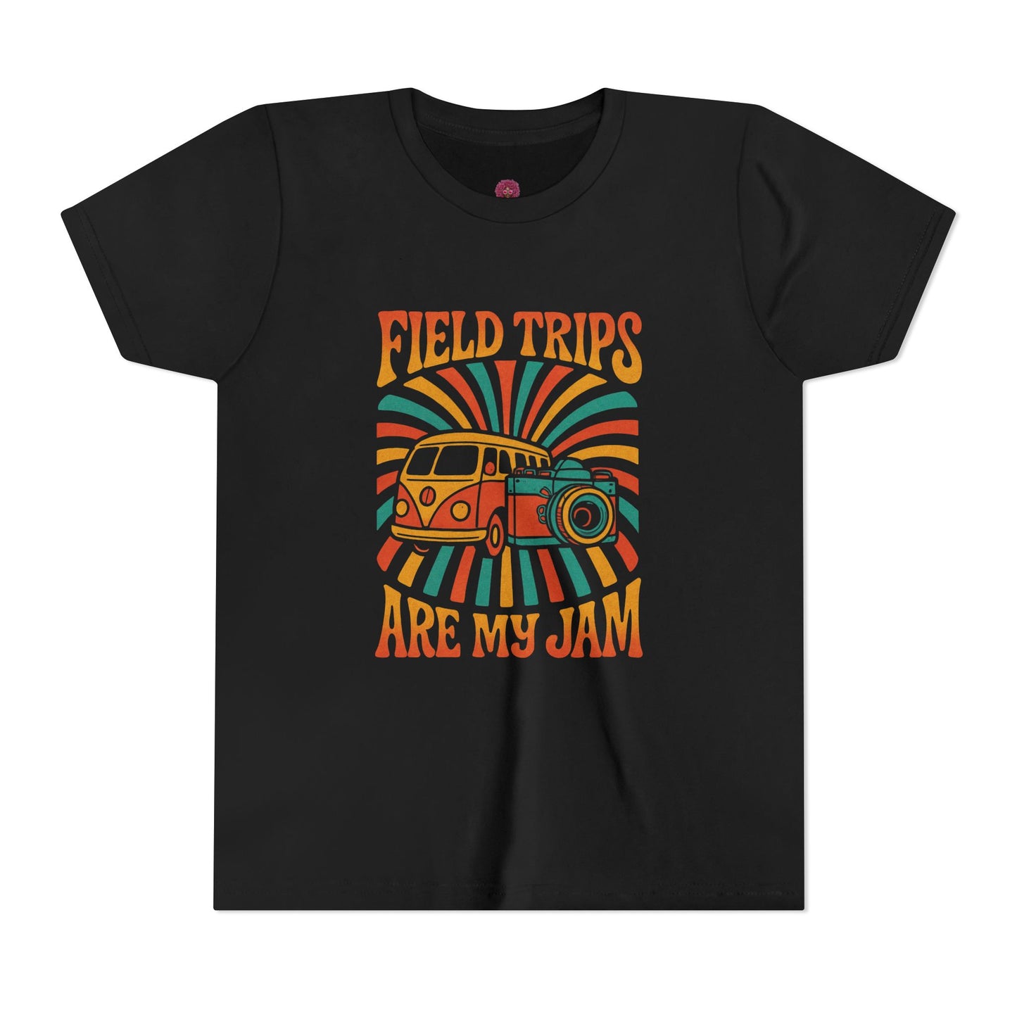 Vintage Field Trips Youth Tee, Summer Camp Shirt, Adventure T-Shirt, Back to School Outfit, Fun Classroom Top
