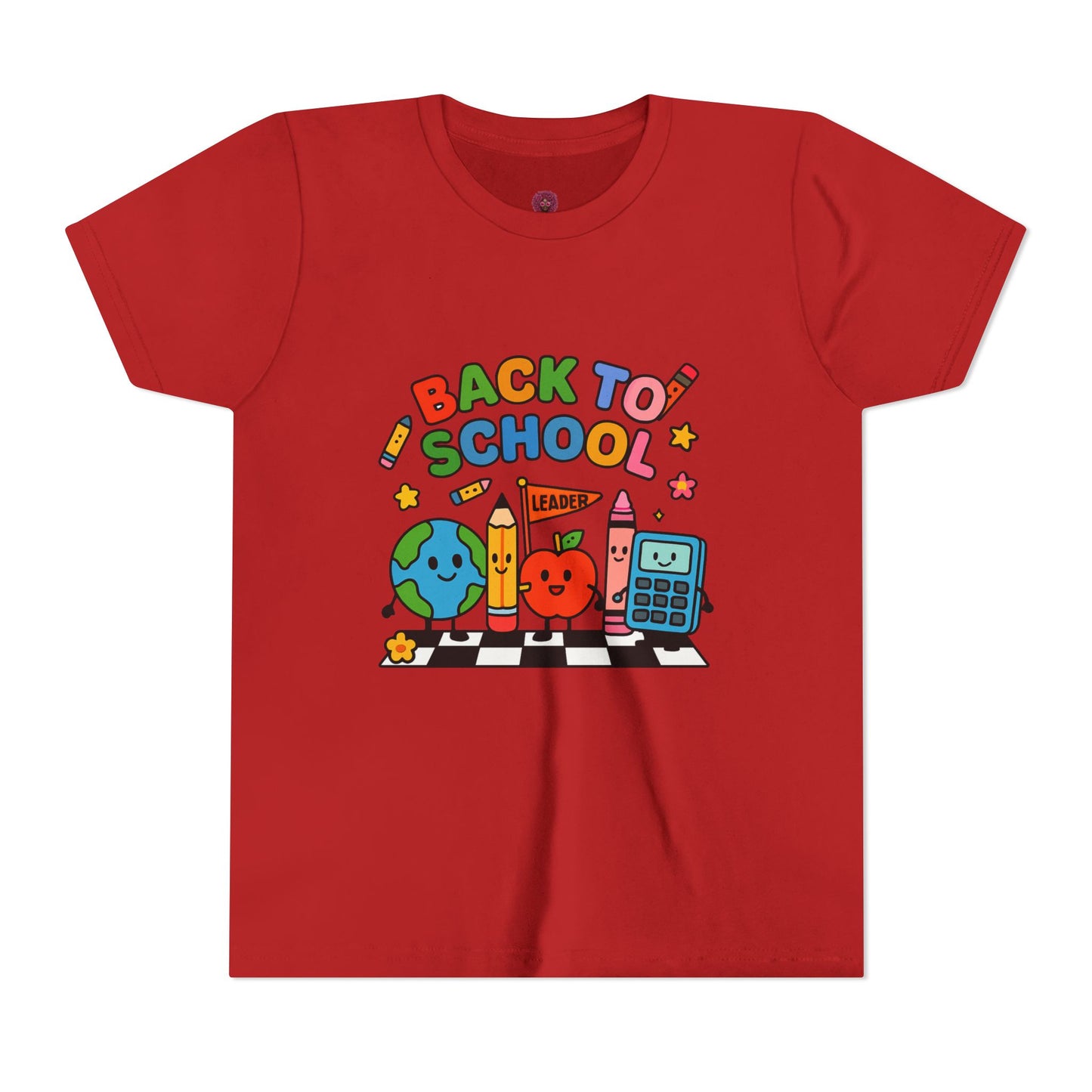 Back to School Youth Tee, Fun Kids T-Shirt, Classroom Apparel, Learning Gift, Bright Graphic Tee