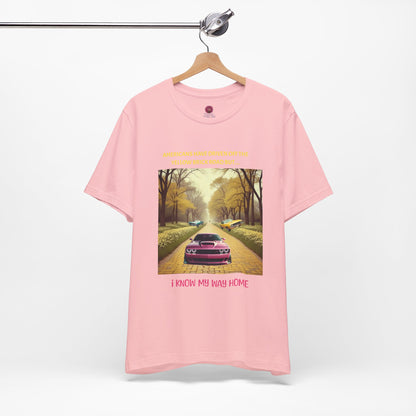 I Know My Way Home Unisex Graphic Tee - Vintage Car Design