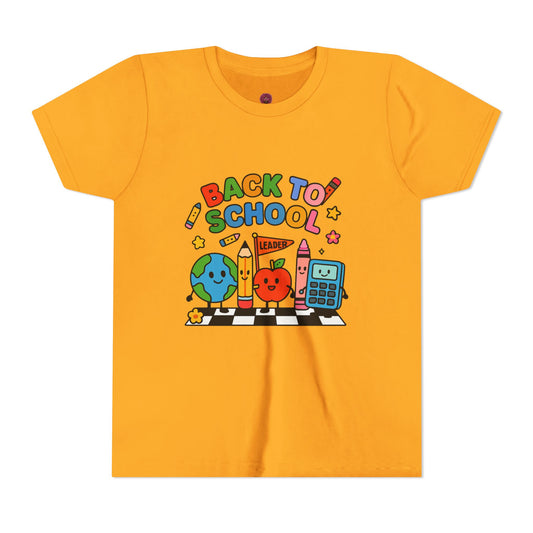 Back to School Youth Tee, Fun Kids T-Shirt, Classroom Apparel, Learning Gift, Bright Graphic Tee