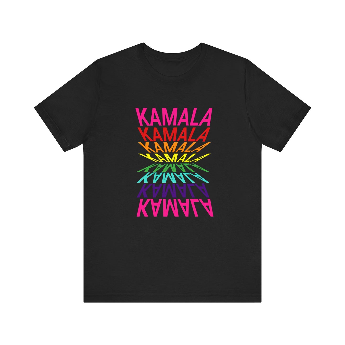 Kamala In Original Pride Flag Colors