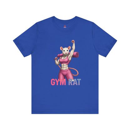 Gym Rat Unisex Tee, Fitness Motivational Shirt, Cute Workout Top, Gift for Gym Lovers, Funny Exercise Apparel