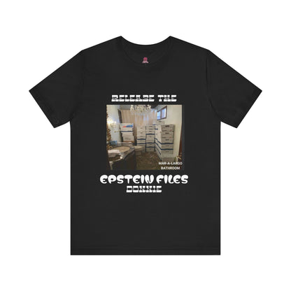 Release The Epstein Files Tee: Unisex Jersey Short Sleeve Shirt, Casual Wear, Statement Tee, Funny & Quirky Shirt