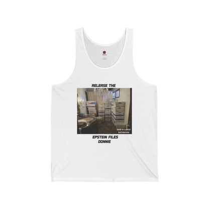 Release The Epstein Files Tee: Unisex Tank Top, Casual Wear, Statement Tee, Funny & Quirky Shirt