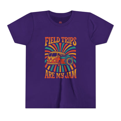 Vintage Field Trips Youth Tee, Summer Camp Shirt, Adventure T-Shirt, Back to School Outfit, Fun Classroom Top