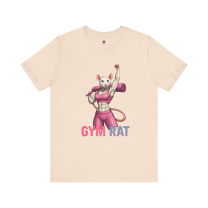 Gym Rat Unisex Tee, Fitness Motivational Shirt, Cute Workout Top, Gift for Gym Lovers, Funny Exercise Apparel