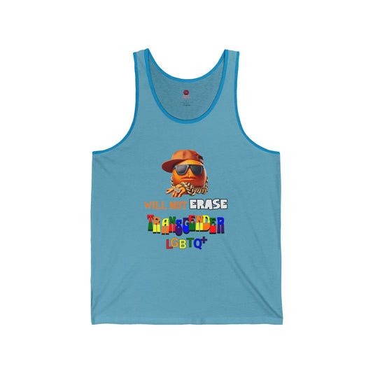The  Orange Man Will Not Erace Ttansgender Unisex Tank Top