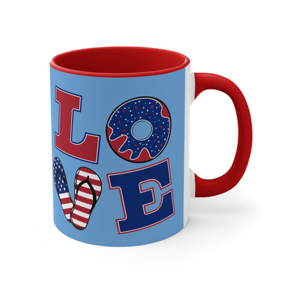 Love 4 Of July 11oz Mug