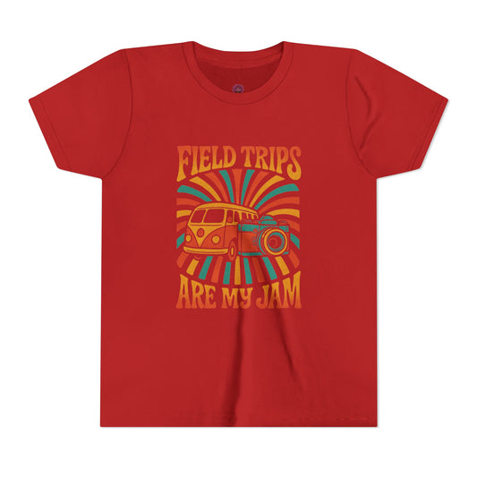 Vintage Field Trips Youth Tee, Summer Camp Shirt, Adventure T-Shirt, Back to School Outfit, Fun Classroom Top
