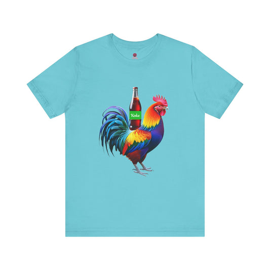 Colorful Koke On The Cock Graphic Unisex Tee-Pride