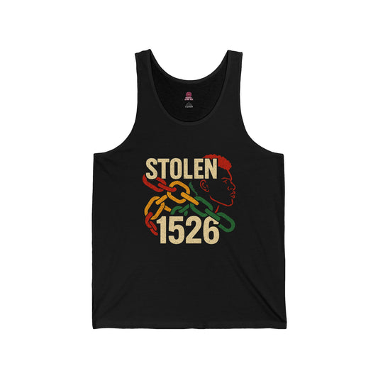'Stolen 1526' Design, Casual Streetwear, Unisex Tank Top, Empowerment Fashion