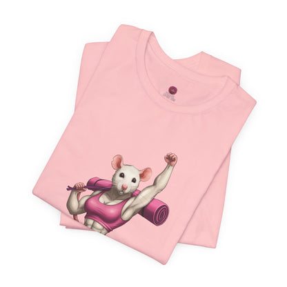 Gym Rat Unisex Tee, Fitness Motivational Shirt, Cute Workout Top, Gift for Gym Lovers, Funny Exercise Apparel