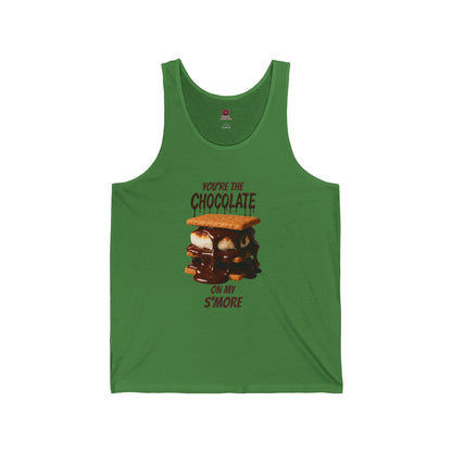 You're the Chocolate On My S'more Unisex Tank Top |Gift for Foodies, or Campfire Nights