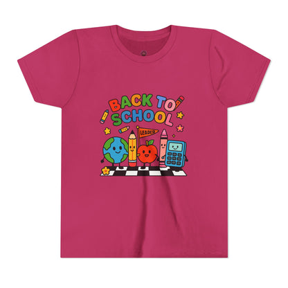 Back to School Youth Tee, Fun Kids T-Shirt, Classroom Apparel, Learning Gift, Bright Graphic Tee