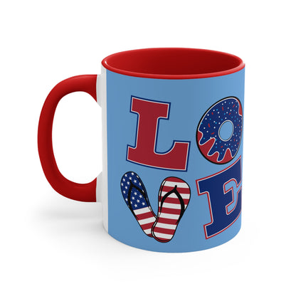 Love 4 Of July 11oz Mug