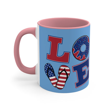 Love 4 Of July 11oz Mug