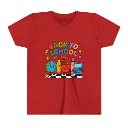Back to School Youth Tee, Fun Kids T-Shirt, Classroom Apparel, Learning Gift, Bright Graphic Tee